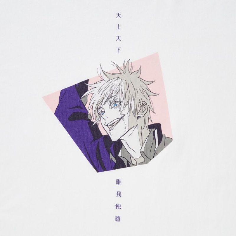 Uniqlo Anime JUJUTSU KAISEN Season 2 UT (Kurzes-Sleeve) Graphic T Shirt Damen Weiß | CXJU-36451