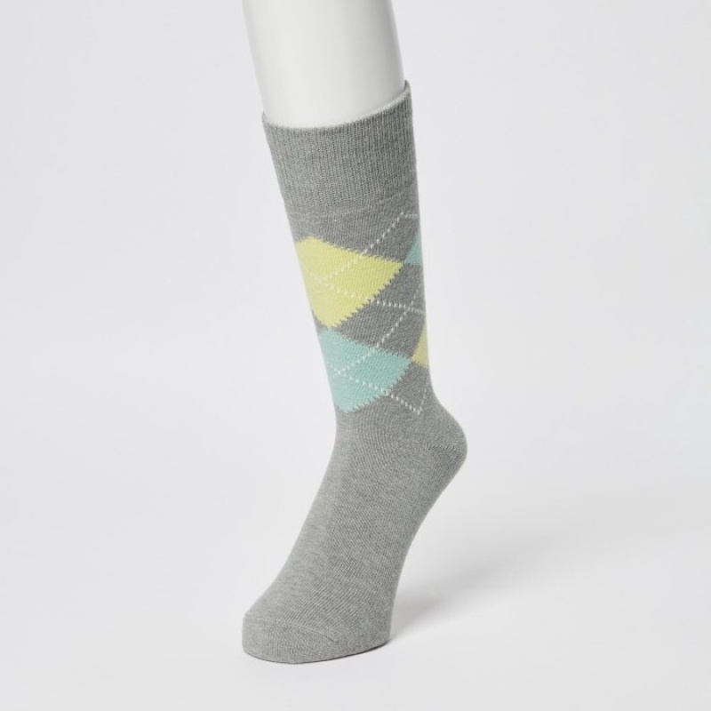 Uniqlo Argyle Socken Herren Beige | JSWO-67039