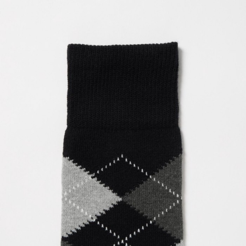 Uniqlo Argyle Socken Herren Beige | JSWO-67039