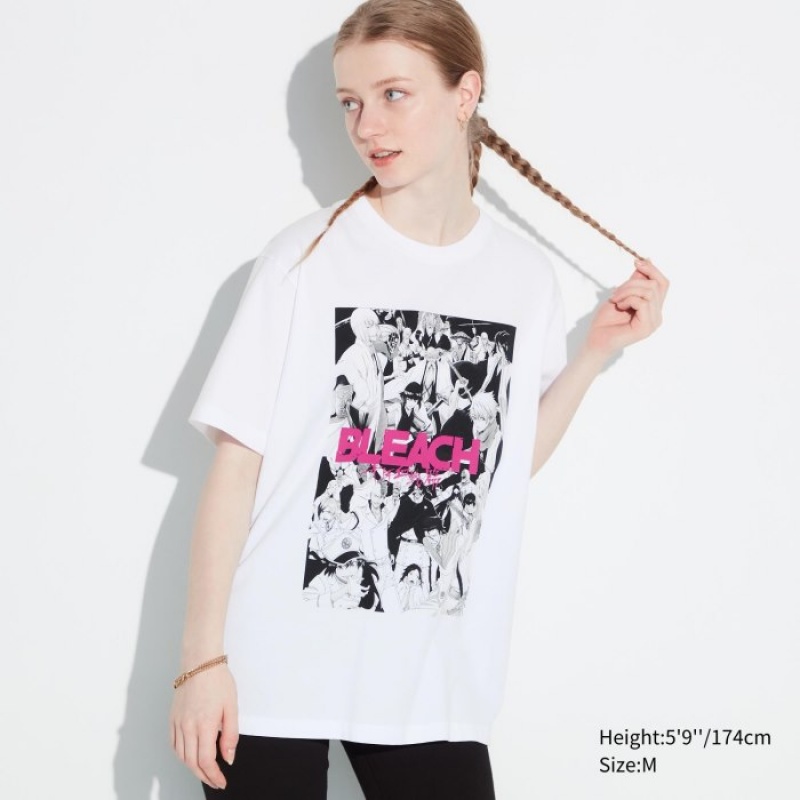 Uniqlo BLEACH: Thousand-Year Blood War UT (Kurzes-Sleeve) Graphic T Shirt Damen Weiß | SUZA-61024