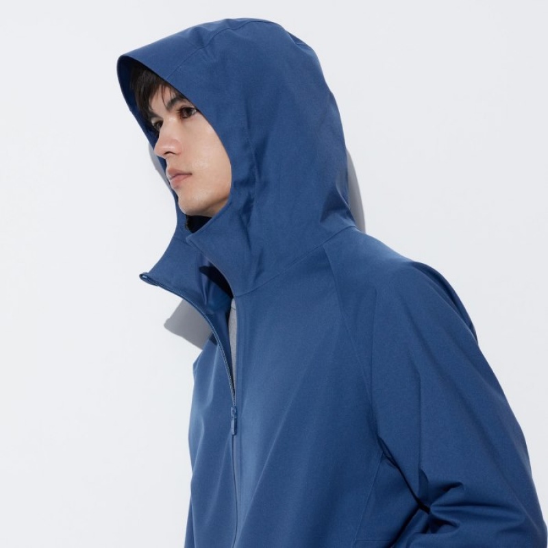 Uniqlo BLOCKTECH (3D Cut) Parka Herren Olivgrün | EPFB-18279