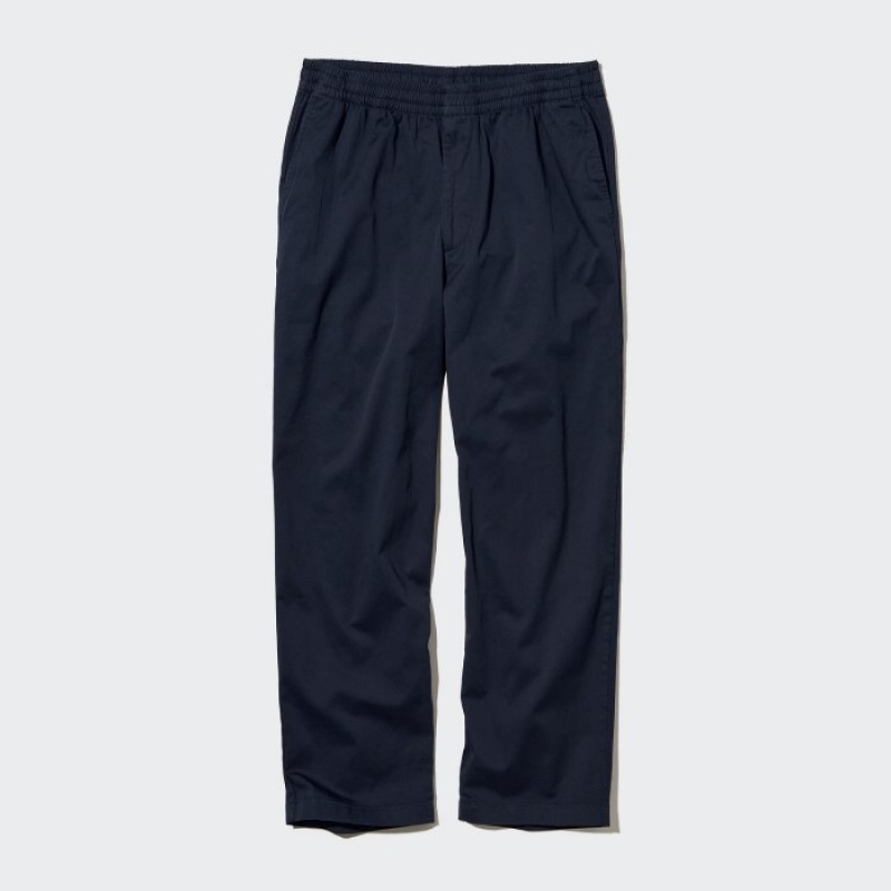 Uniqlo Baumwoll Relaxed Ankle Hose Damen Navy | NDMX-25894