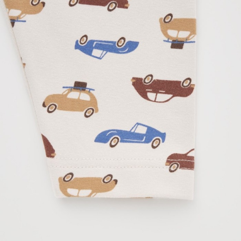 Uniqlo Car Relaxed-Fit Leggings Baby Beige | WGJV-39460