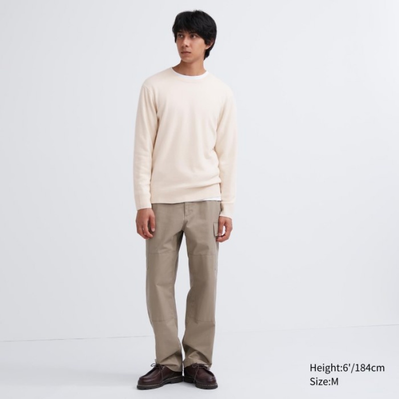 Uniqlo Cashmere Crew Neck Long-Sleeve Pullover Herren Blau | DIPY-83095