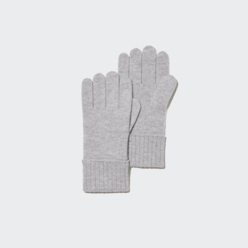 Uniqlo Cashmere Gestrickt Handschuhe Damen Grau | AREU-73164