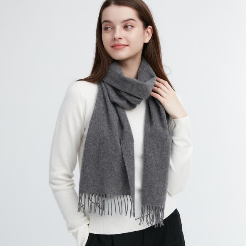 Uniqlo Cashmere Schals Damen Dunkelgrün | XIBC-07286