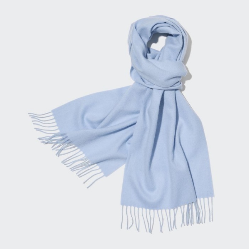 Uniqlo Cashmere Schals Damen Hellblau | JWPN-07496