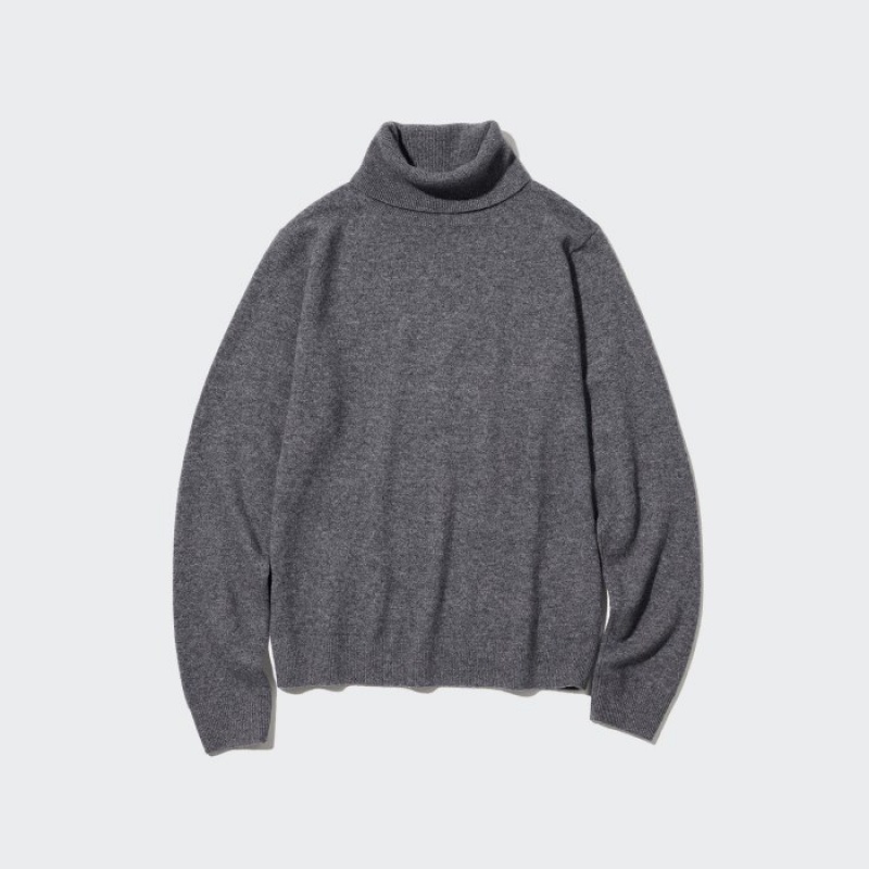 Uniqlo Cashmere Turtleneck Pullover Damen Grau | VSXE-13942