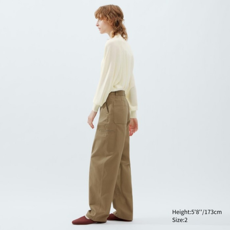 Uniqlo Chino Hose Damen Beige | WNLX-01275