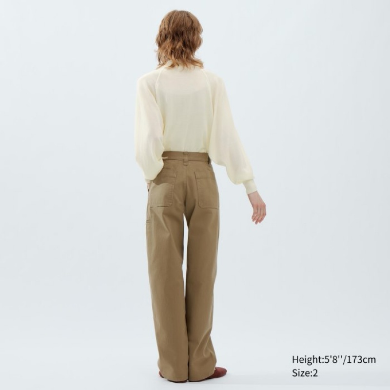 Uniqlo Chino Hose Damen Beige | WNLX-01275