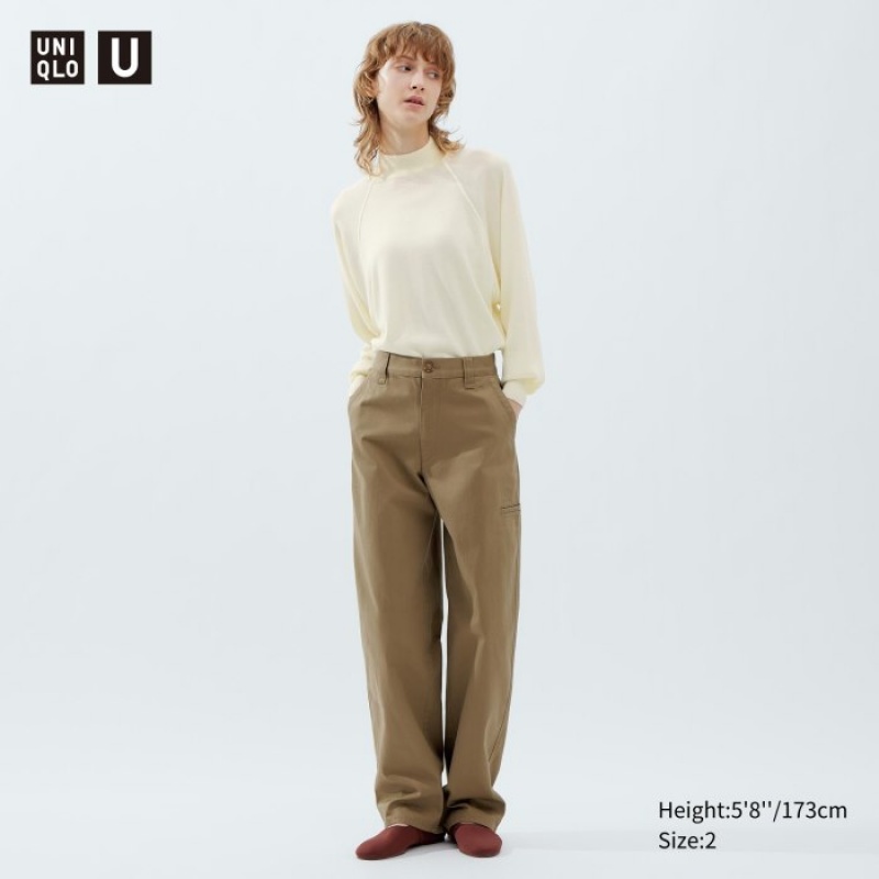 Uniqlo Chino Hose Damen Beige | WNLX-01275