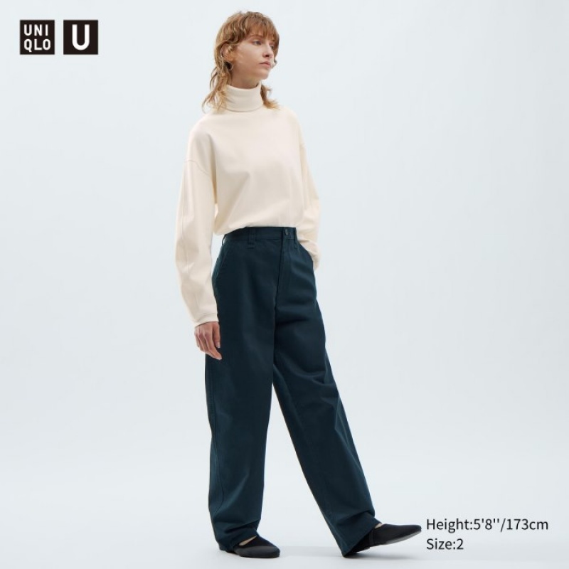 Uniqlo Chino Hose Damen Grau | DMEO-62738