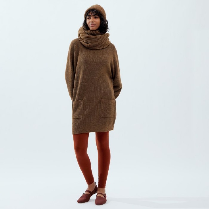 Uniqlo Chunky Stole Schals Damen Braun | YESX-12536