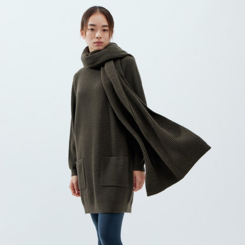 Uniqlo Chunky Stole Schals Damen Braun | YESX-12536