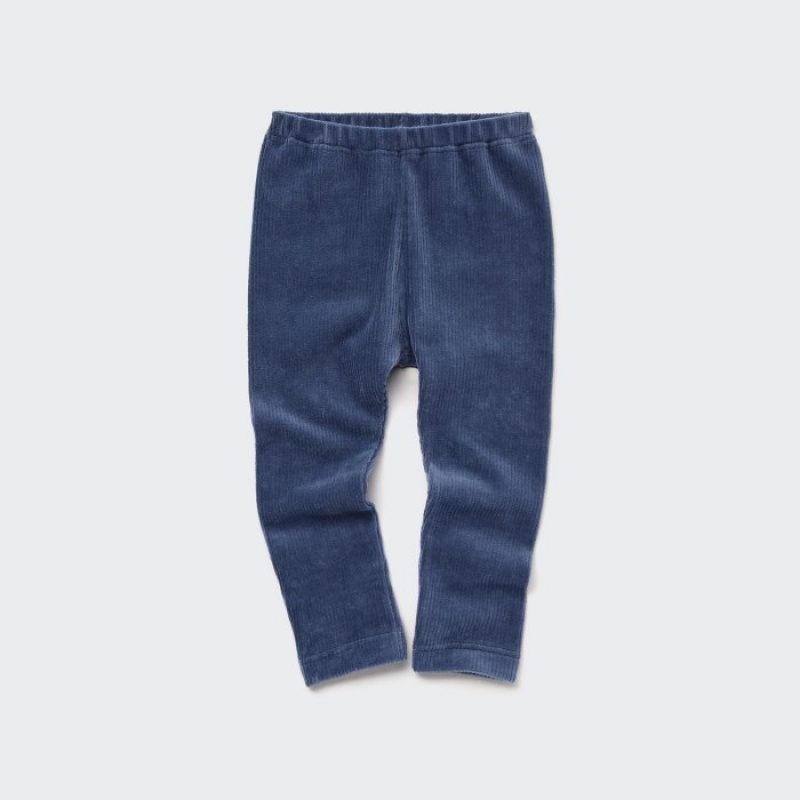 Uniqlo Corduroy Like Leggings Baby Blau | GSHB-80432