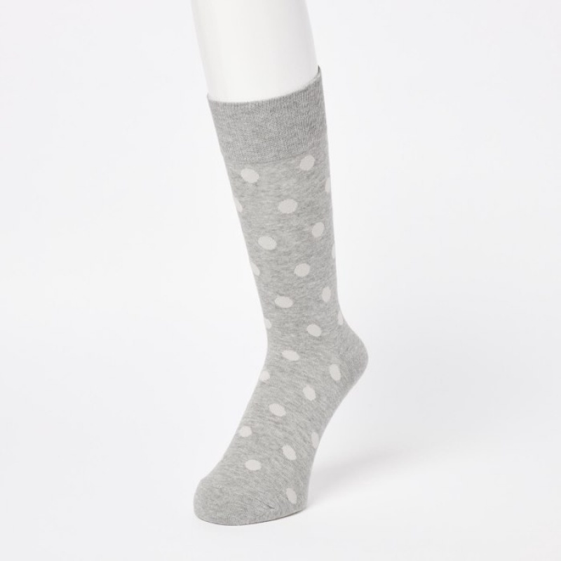 Uniqlo Dotted Socken Herren Grau | GTCI-10624