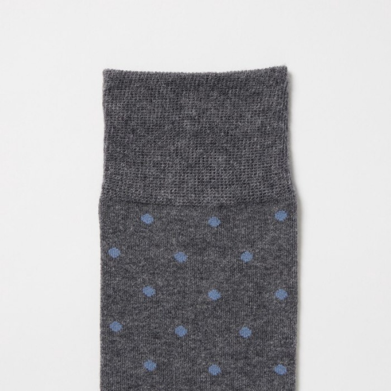 Uniqlo Dotted Socken Herren Navy | UIMT-34657