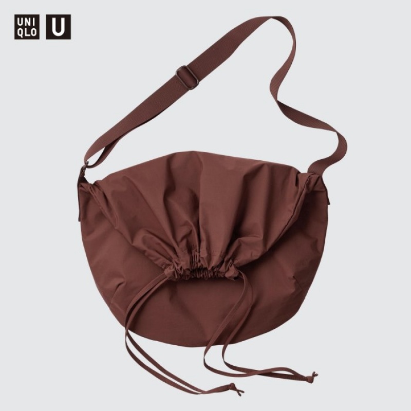 Uniqlo Drawstring Shoulder Bag Taschen Herren Wine | SEVU-28379