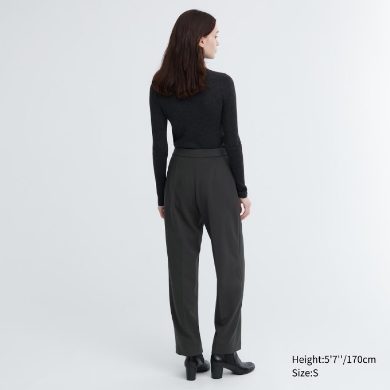 Uniqlo Easy Weite Gerade Hose Damen Weiß | QGJA-16289