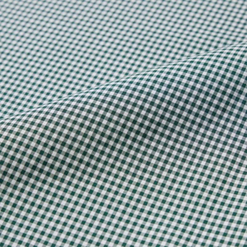 Uniqlo Extra Fine Baumwoll Broadcloth Checked Casual Shirts Herren Dunkelgrün | HVRQ-06975