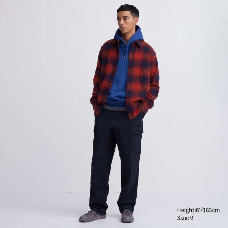 Uniqlo Flannel Checked Casual Shirts Damen Rot | ILND-89743