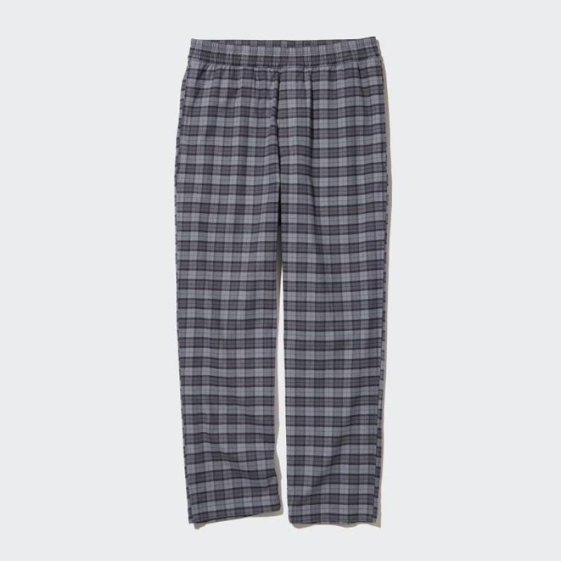 Uniqlo Flannel Easy Ankle Hose Herren Grau | QMZI-39246