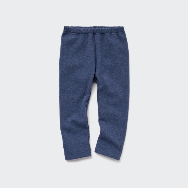 Uniqlo Fleece Leggings Baby Blau | RIEF-80597