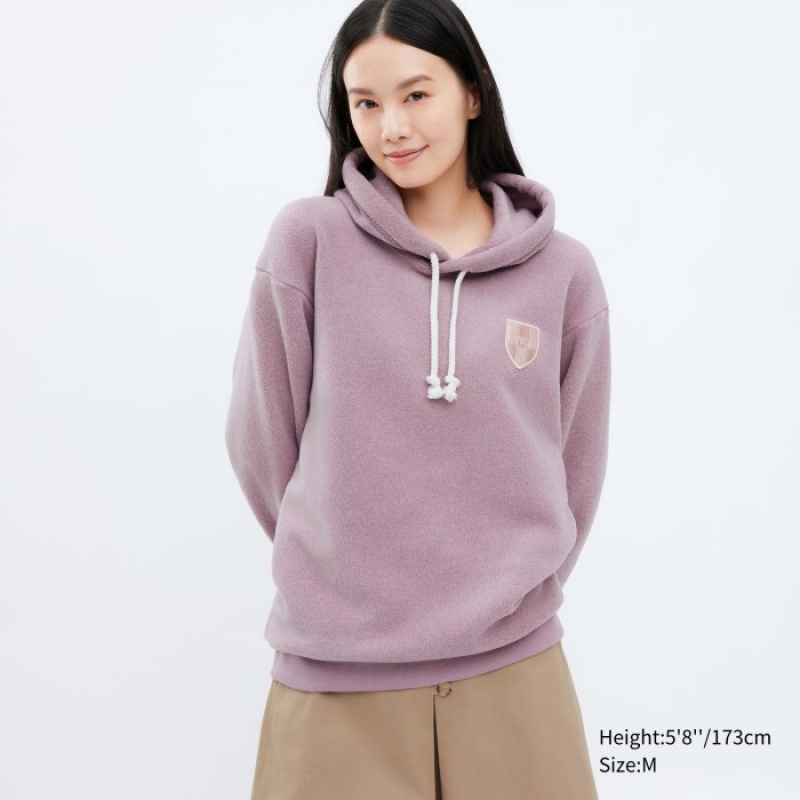 Uniqlo Fleece Pullover Long-Sleeve Hoodie Herren Rosa | GFZW-37246