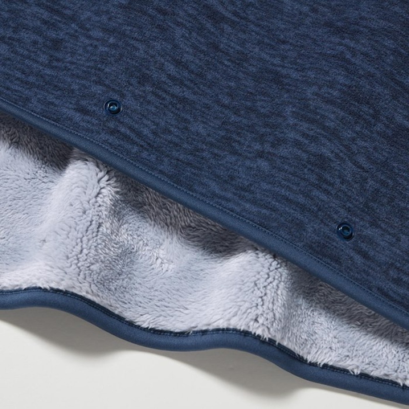 Uniqlo Fleece Reversible Kuscheldecke Herren Blau | WIMV-23749