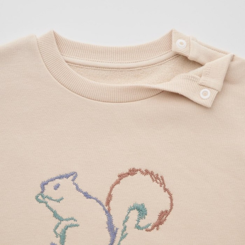 Uniqlo Fleece (Squirrel) Pullover Baby Natural | VWBJ-84271