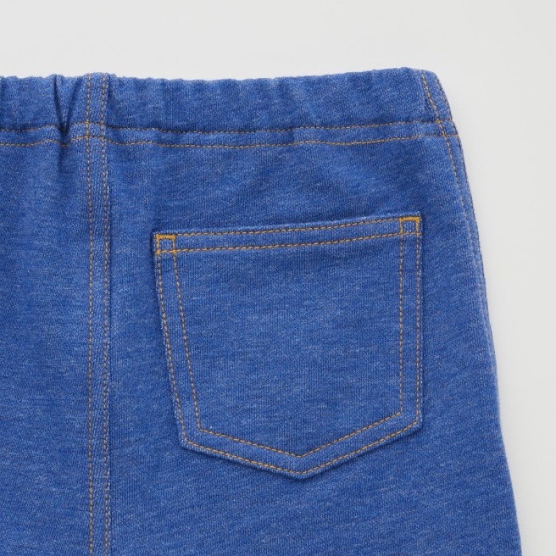 Uniqlo Full-Length (Denim Like) Leggings Baby Blau | DISW-20146