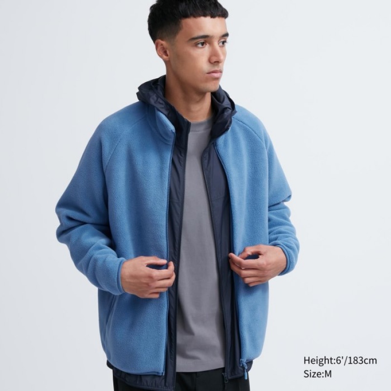 Uniqlo Full-Zip Fleece Damen Blau | MPCF-16354