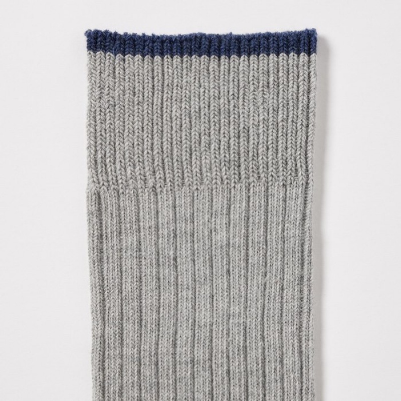 Uniqlo Gerippt Socken Herren Blau | VEJM-54716