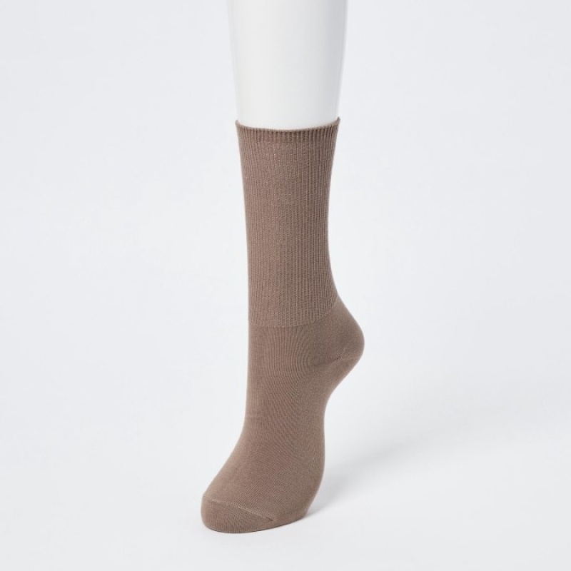 Uniqlo HEATTECH 2-Way Socken Damen Beige | DJTR-31852