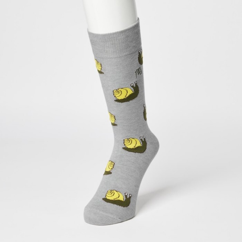 Uniqlo HEATTECH Anti-Odor Socken Damen Grau | NEBR-04923