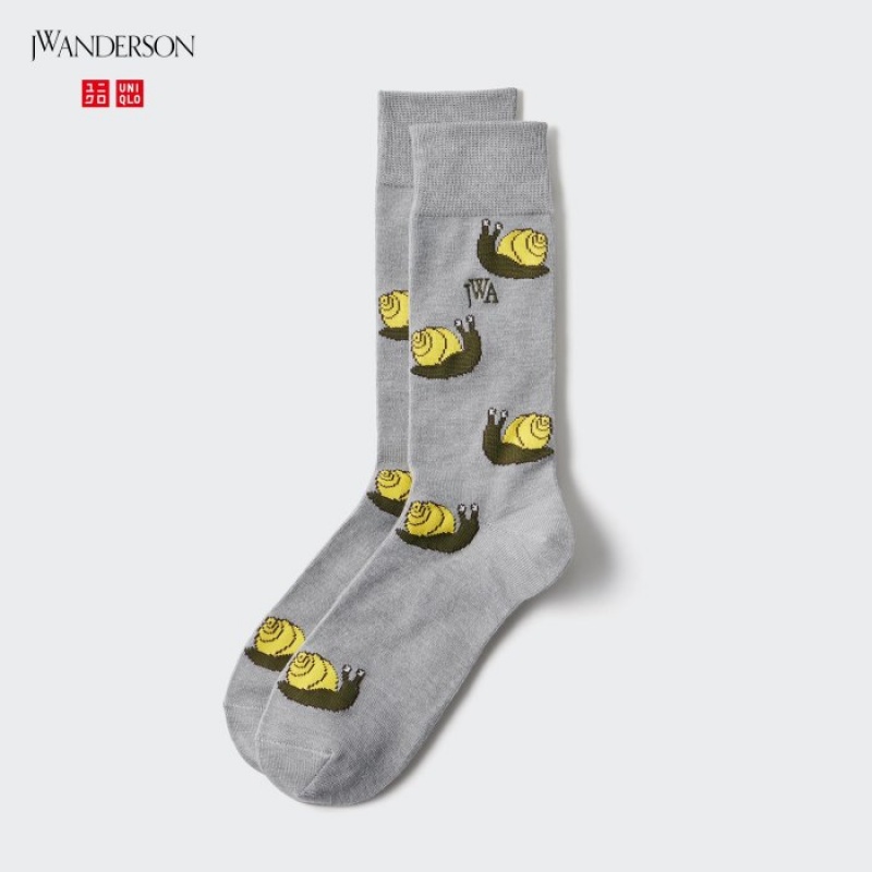 Uniqlo HEATTECH Anti-Odor Socken Damen Grau | NEBR-04923