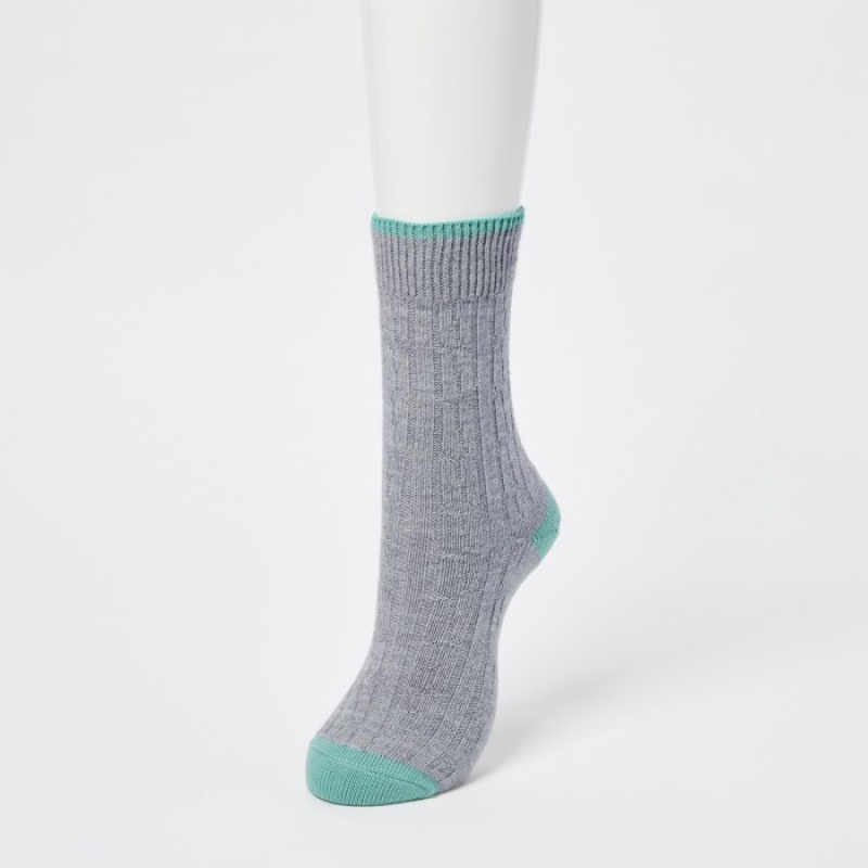 Uniqlo HEATTECH Cable Socken Damen Weiß | TGLH-98634