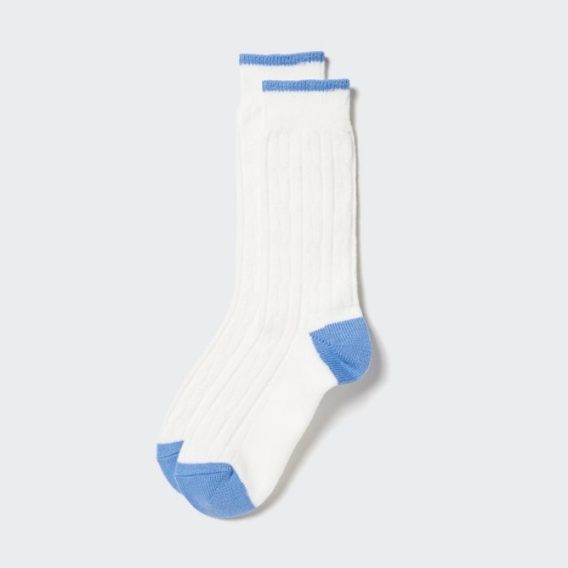 Uniqlo HEATTECH Cable Socken Damen Weiß | TGLH-98634