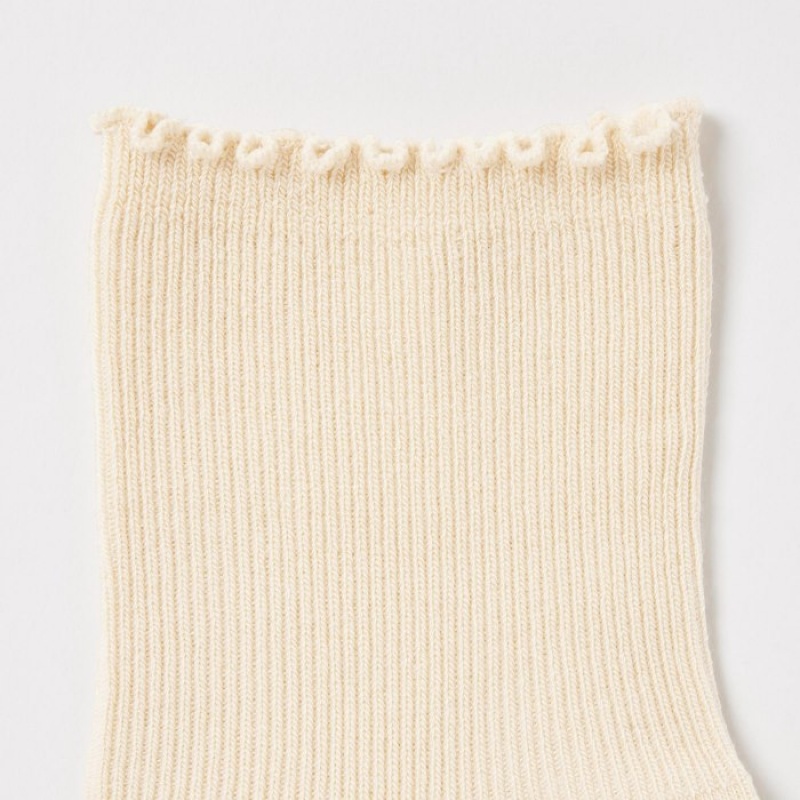 Uniqlo HEATTECH Crew Mellow Socken Damen Beige | RLEP-43195