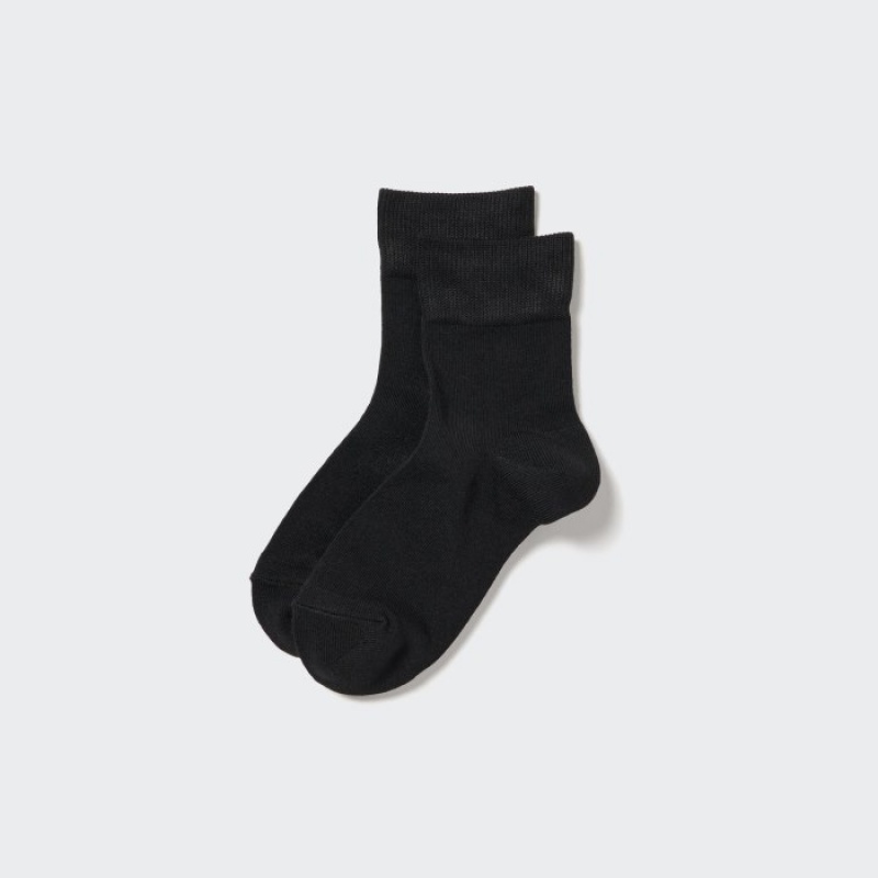 Uniqlo HEATTECH Crew Relax Socken Damen Schwarz | LHQT-19057