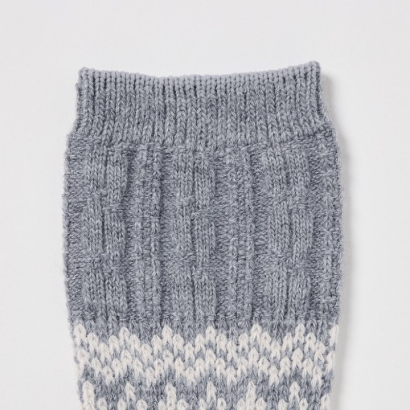 Uniqlo HEATTECH Fair Isle Socken Damen Orange | UHZD-82453