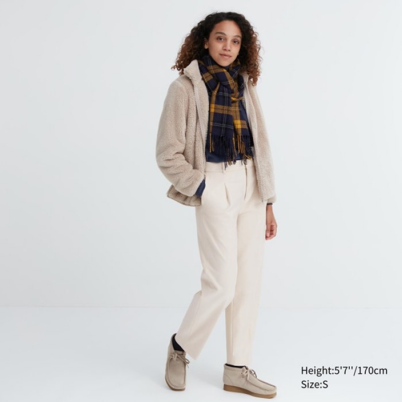 Uniqlo HEATTECH Falten Tapered Hose Damen Natural | TNAV-34951