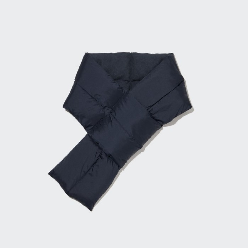 Uniqlo HEATTECH Gefütterte Gepolstert Schals Herren Navy | AKZF-24593