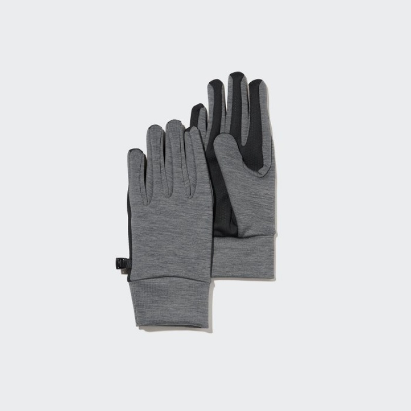 Uniqlo HEATTECH Gefütterte Stretch Handschuhe Damen Grau | WTLB-29416