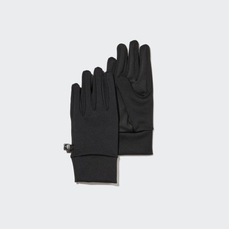 Uniqlo HEATTECH Gefütterte Stretch Handschuhe Damen Schwarz | LRIE-63590