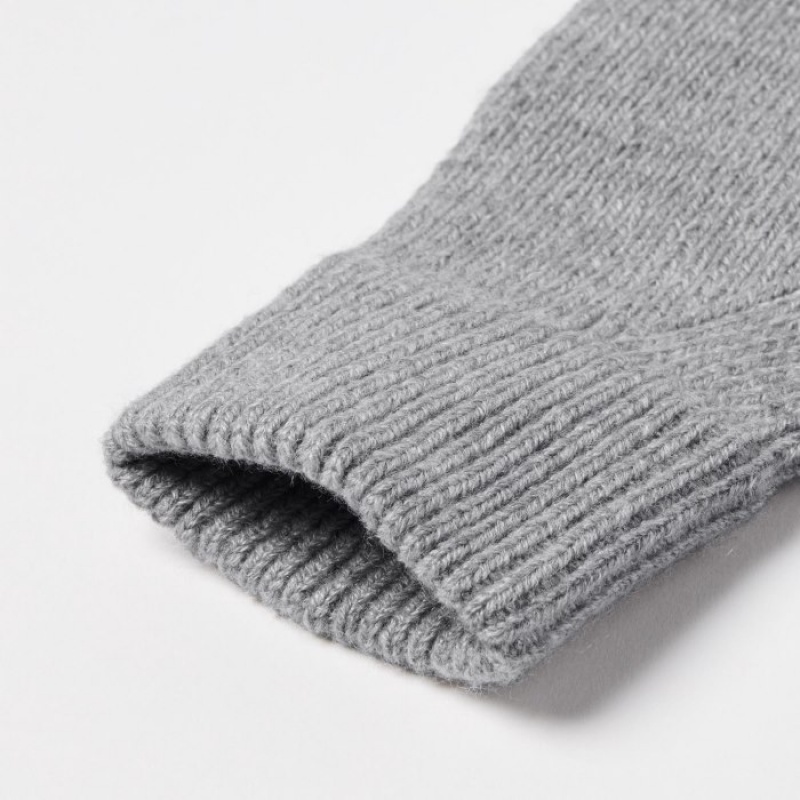 Uniqlo HEATTECH Gestrickt Handschuhe Damen Dunkelgrau | CRXF-42679