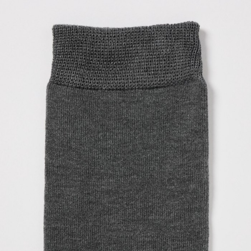 Uniqlo HEATTECH Knee High Socken Damen Dunkelgrau | PRJH-49782