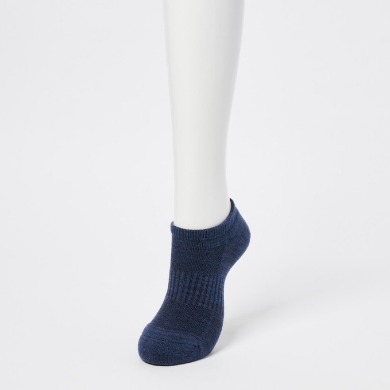 Uniqlo HEATTECH Kurzes Socken Damen Blau | YBID-71405