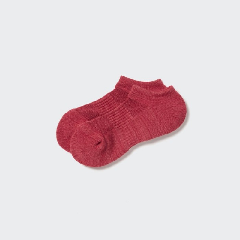 Uniqlo HEATTECH Kurzes Socken Damen Rot | MRUF-94053