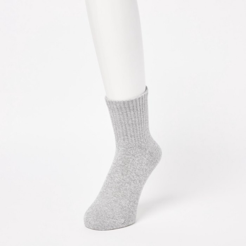 Uniqlo HEATTECH Pile-Gefütterte Half Socken Herren Grün | APJK-89571